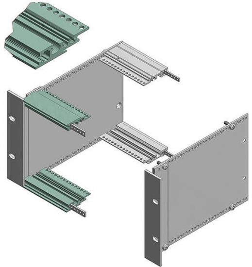 Front profiles, natural-coloured anodised aluminium Interzoll BOPLA ICPC 09-8656566