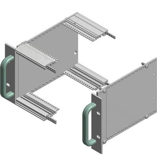 Handles for subracks, natural-coloured anodised aluminium Interzoll BOPLA ICPC 09-8656566